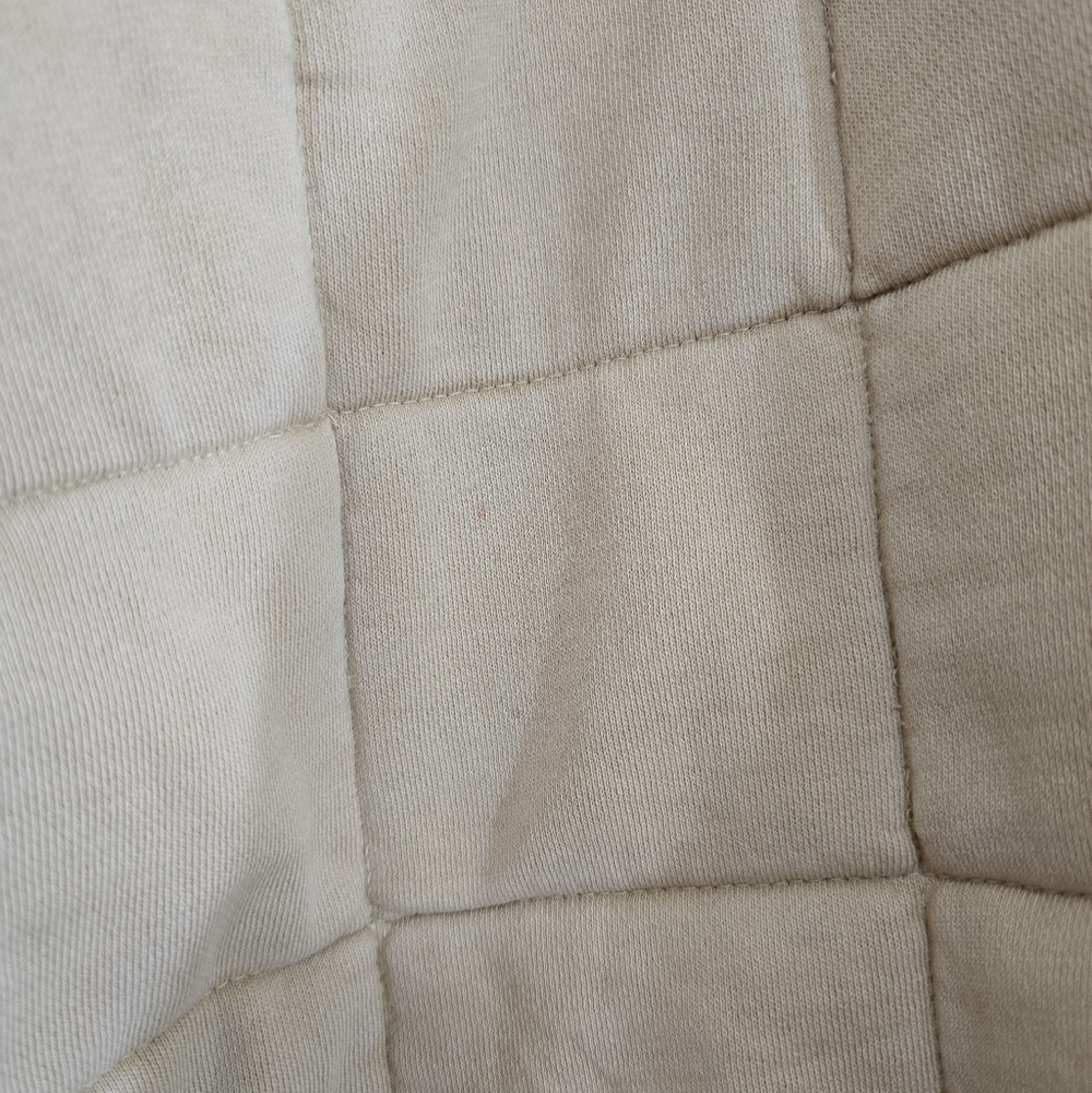 Free People Dolman Quilted Knit Jacket In Vanilla Creme XL Oversized Casual - Picture 14 of 15